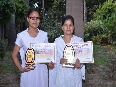 Marie won by two students at university youth festival