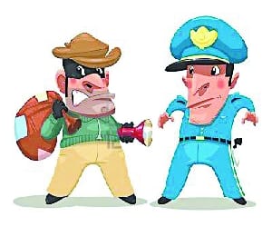 Theft of five stores in the same night