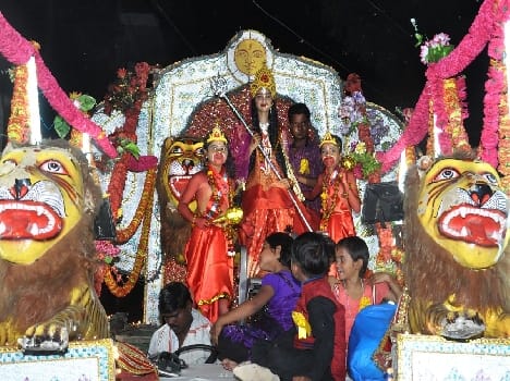The procession came out with the Maharishi Valmiki fledged Band