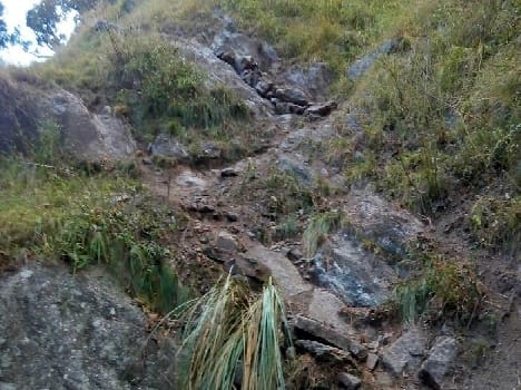 The risk of soil erosion and river both Grbyang village