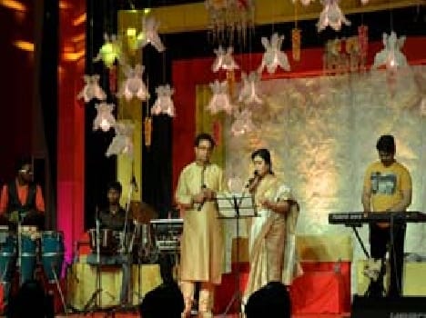 Adorned with evergreen songs evening