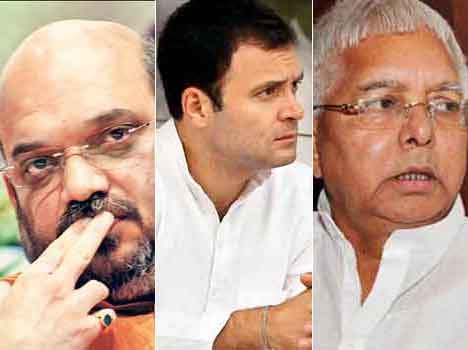 notice of election commission to amit shah, lalu and rahul gandhi