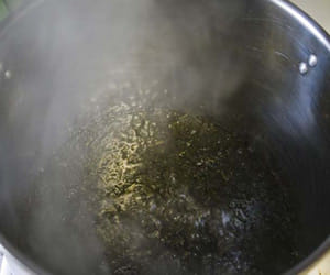 traumatic accident in Sweet shop , fell into boiling oil
