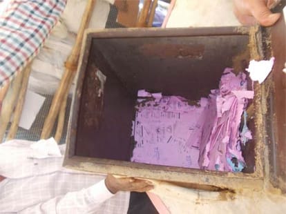 Panchayat election Counting in Uttar Pradesh.
