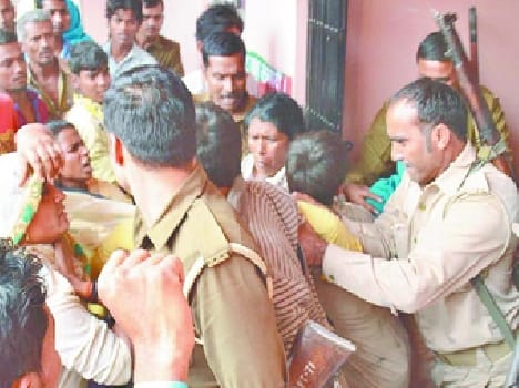 furore in baghpat collectrate