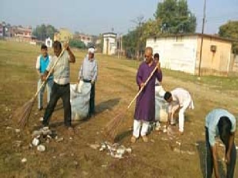 Lanka grounds cleaning