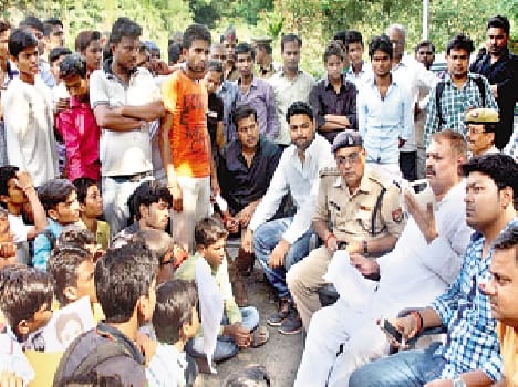 In defense of the accused teacher walked the students