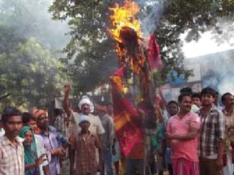 The results rigged , blew effigy of 