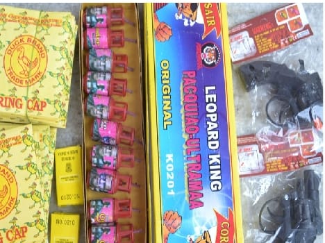 Chinese firecrackers on the market, possession of fireworks