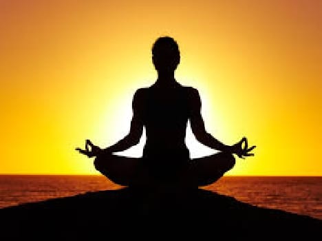 Yoga balances the body and mind.