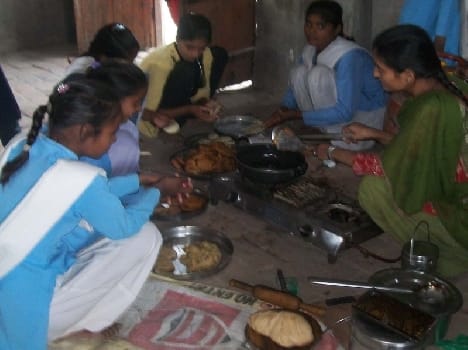 Students showed their skills in cooking