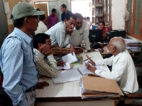  Election materials were being deposited