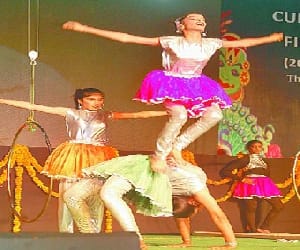 Elders won the hearts of the children in the cultural program