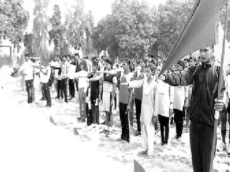 Tehsil Bidhuna team topped the host youth festival