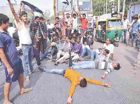 Ganesh supporters angry over the moon