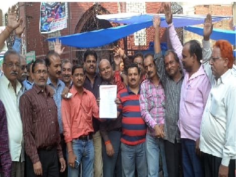 Shaheed Park shelter in the building opposed