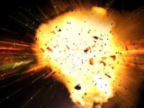Explosion when removing debris