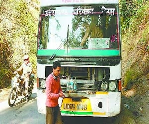 uttarakhand roadways buses in bad condition.
