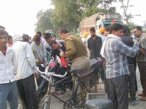 Five- bike rider injured in two accidents on accidents