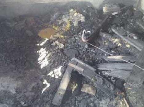 Gahmar military explosion in the house, frightened people
