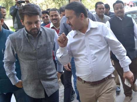 Hearing on two major cases againest MP anurag thakur.