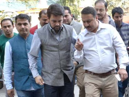 Hearing on two major cases againest MP anurag thakur.