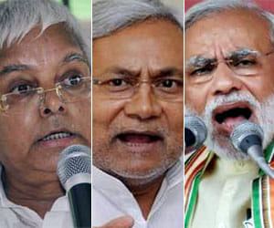 rallies of Lalu Prasad, nitish kumar and narendra modi
