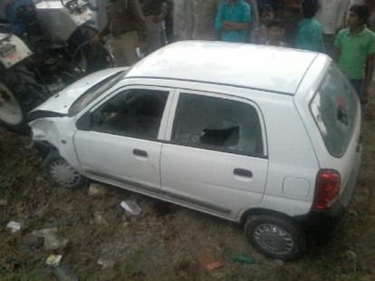 car collapse 6 people in sitapur