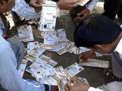 aadhar card found in dustbin in kurali of mohali