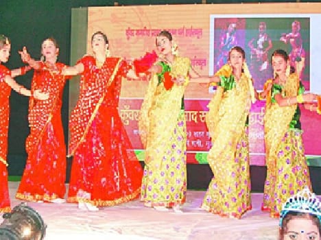Colored hue performed at cultural events
