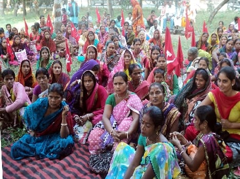 CPI-ML by police Protest against