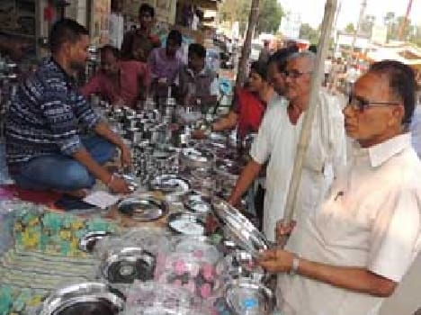 Dhanteras : people flocked to the market