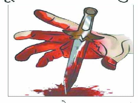 a half burnt dead body found