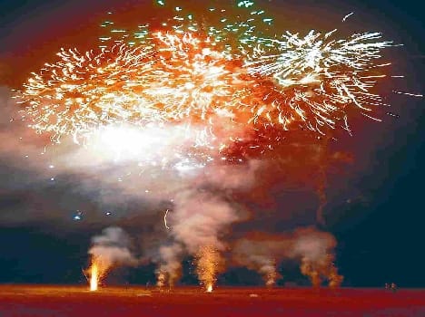 The fireworks will smoke less irritating