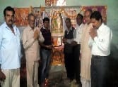 Govardhan puja in the temple divided Annkut
