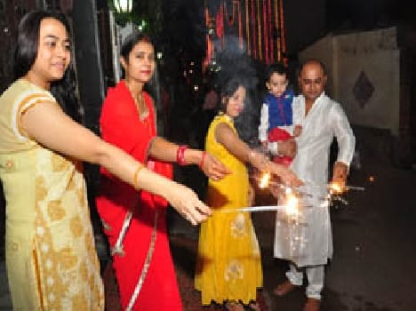 people celebrate Diwali