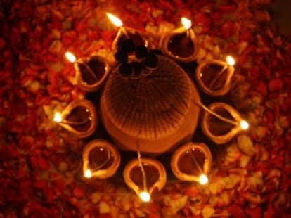 Diwali is celebrated in traditional way in thiyog shimla