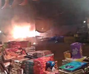 House, cowshed burnt to ashes on diwali