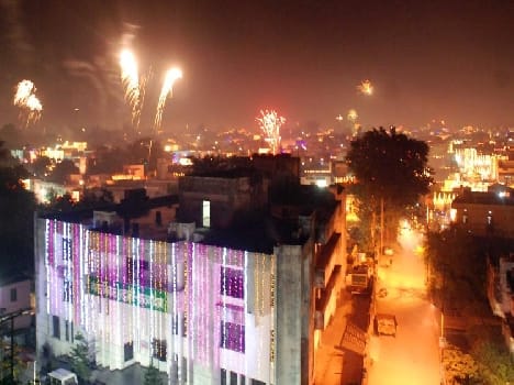 Haldwani bristles on Diwali.
