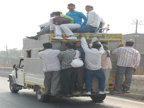 Train and bus all full