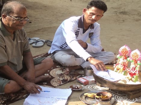 Kayasthas worshiped the pen inkstand