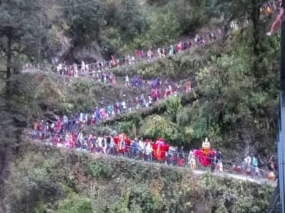 yamunotri tample kapat closed for winter session.