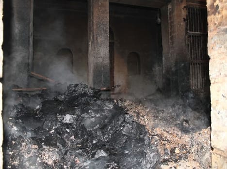 fire in palika record room