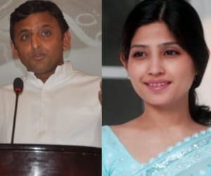 Akhilesh Yadav honours women.