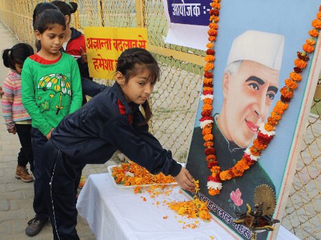 Children celebrateed neharu Birthday.