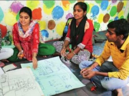 girls who spent their life as street children working for other children well being