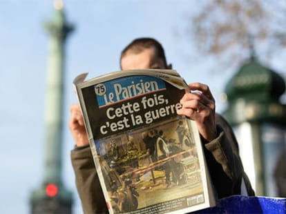 world media on paris attack