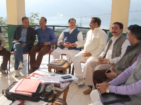 health minister jp nadda meeting with bjp workers.