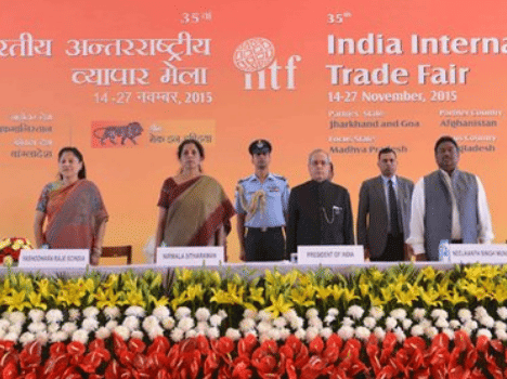 Presidient innograted the World trade fair in Delhi.