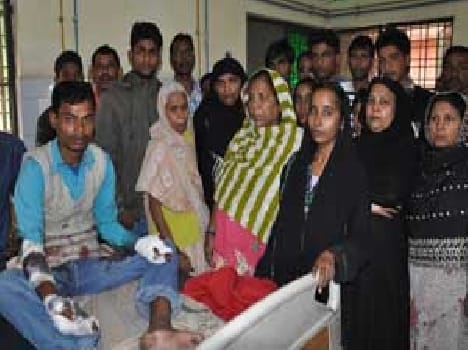 The wounded were stabbed Mnbdh